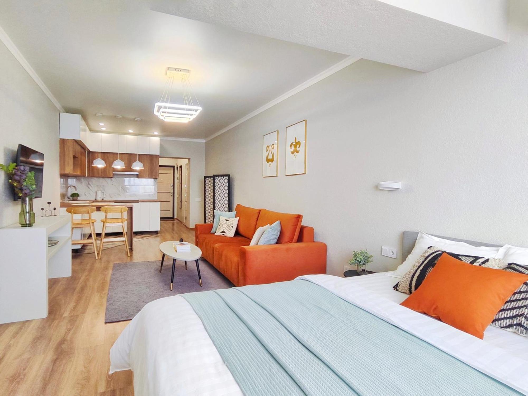 Modern Apartment In Golden Square 알마티 외부 사진