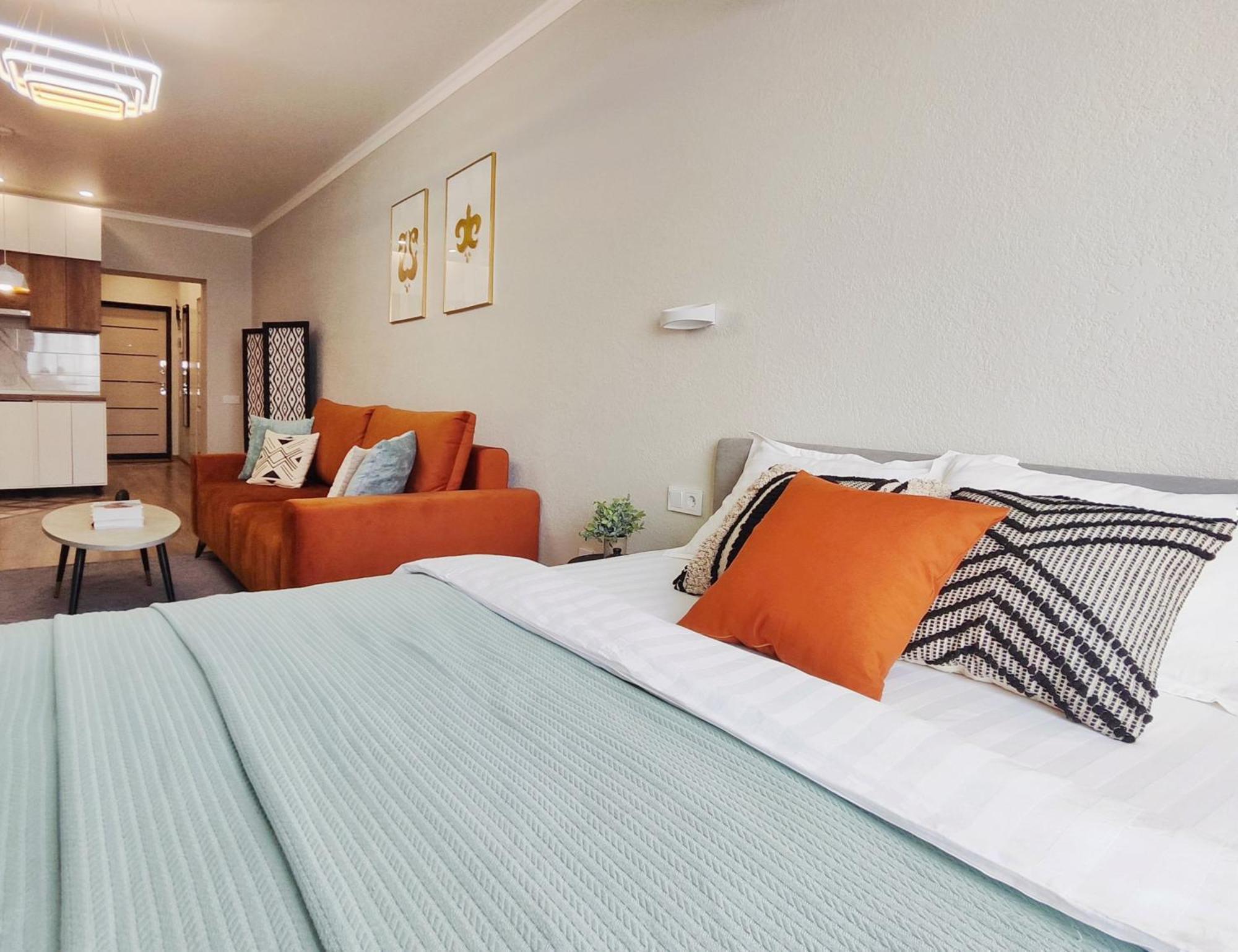 Modern Apartment In Golden Square 알마티 외부 사진