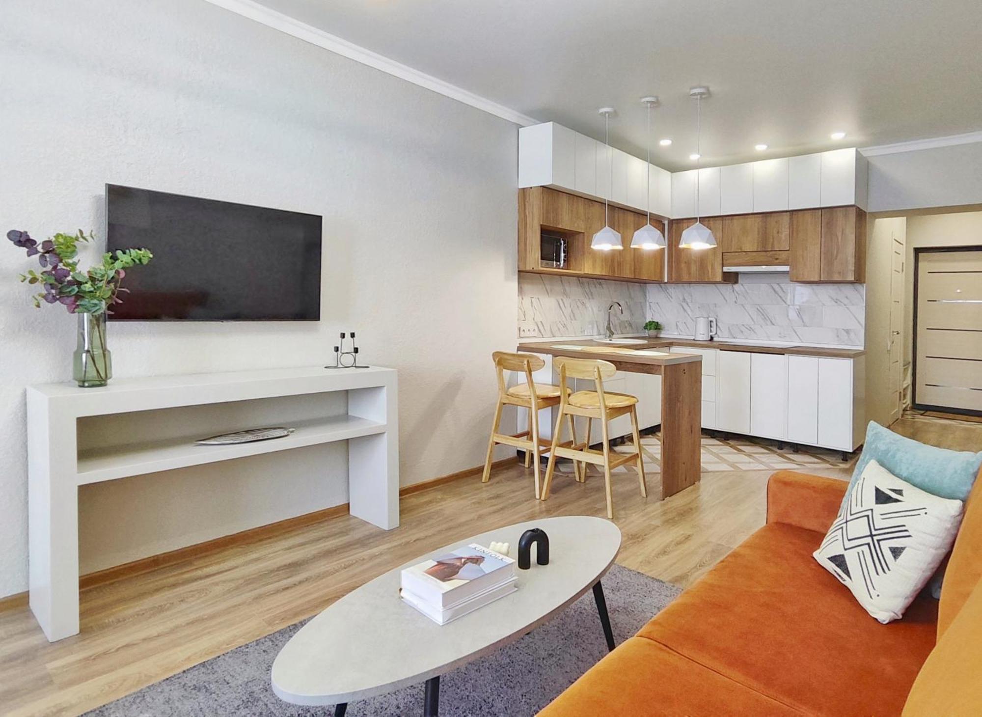 Modern Apartment In Golden Square 알마티 외부 사진